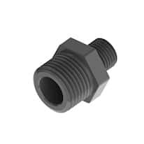 Cole-Parmer VapLock™ Filter Adapter, 1/4" NPT(M) x 1/2" NPT(M), polypropylene; 1/ea