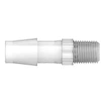 Cole-Parmer VapLock™ Fitting, Polypropylene,  Straight, Hose Barb to Threaded Adapter, 3/8" ID x 1/8" NPT(M); 10/PK