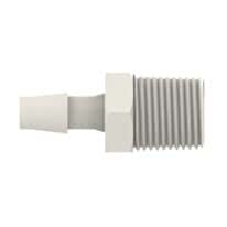 Cole-Parmer VapLock™ Fitting, Polypropylene,  Straight, Hose Barb to Threaded Adapter, 1/4" ID x 1/2" NPT(M); 10/PK