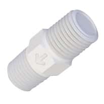 Cole-Parmer VapLock™ Reversible Control Valve, 2 x 1/4" NPT(M), 0.1-0.25 psi crack pressure, PP & FFKM; 1ea