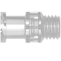 Cole-Parmer VapLock™ Luer Fitting, Polypropylene, Straight Bulkhead, Female Luer x 1/4-28 UNF(M) Bottom Sealing Thread; 10/PK