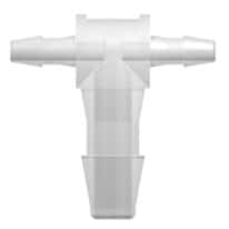 Cole-Parmer VapLock™ Fitting, Polypropylene, Tee, Hose Barb Reducer, 1/8" x 1/16" x 1/16" ID; 10/PK
