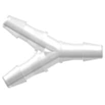 Cole-Parmer VapLock™ Fitting, Polypropylene, Y-Connector, Hose Barb Union, 1/4" ID; 10/PK