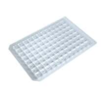 Cole-Parmer 96-Well Microplate Sealing Mat, Silicone, Square, Pre-Slit; 5/PK