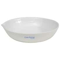 Cole-Parmer Porcelain Round-Form Evaporating Dish, 35 mL; 6/PK