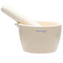 Cole-Parmer Mortar and Pestle Set, Porcelain, 275 mL; 8/PK