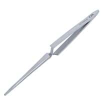 Cole-Parmer Stainless Steel Tweezers, Reverse Action, Wide Tips, 165mm
