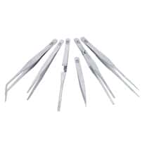 Cole-Parmer Stainless Steel Tweezers, Set of 6 w/Pouch