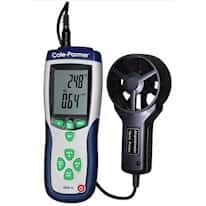 Professional CFM/CMM Vane Thermoanemometer with NIST-Traceable Calibration
