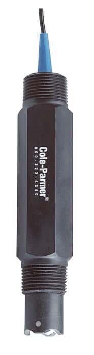 Cole-Parmer Tuff-Tip pH Electrode, No ATC, BNC, 3/4", 10 ft Cable