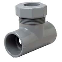 Cole-Parmer Flow Cell, CPVC tee fitting, 1-1/2" Slip Fit