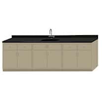 Cole-Parmer Cabinet Grouping with Sink, 10'