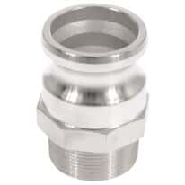 Male Cam X 3/4-in NPT(M) Adapter, SS (Stainless Steel)