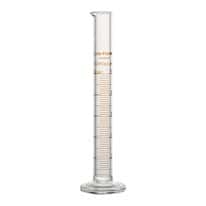 Cole-Parmer Graduated Cylinder, Class B, To Deliver, 10 mL, Red Stripe