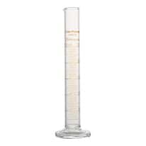 Cole-Parmer Graduated Cylinder, Class B, To Deliver, 25 mL, Red Stripe