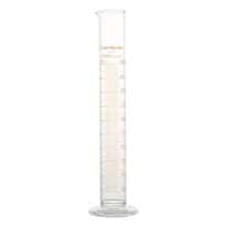 Cole-Parmer Graduated Cylinder, Class B, To Deliver, 250 mL, Red Stripe