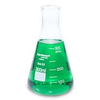 Cole-Parmer Glass Erlenmeyer Flasks, Graduated, Heavy Rim, 300 mL (10 oz); 8/Pk