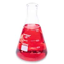 Cole-Parmer Glass Erlenmeyer Flasks, Graduated, Heavy Rim, 1000 mL (32 oz); 6/Pk