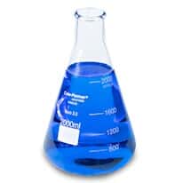 Cole-Parmer Glass Erlenmeyer Flasks, Graduated, Heavy Rim, 2000 mL (64 oz); 1/Pk