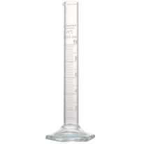 Cole-Parmer Graduated Cylinders, Borosilicate Glass, Hexagonal Base, Autoclavable, 10 mL; 2/Pk
