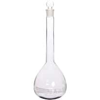 Cole-Parmer Class A 1000 mL Glass Volumetric Flask with Glass Stopper
