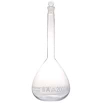 Cole-Parmer Class A Volumetric Flask with Glass Stopper, 5000 mL; 1/PK