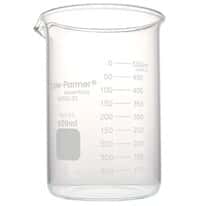 Cole-Parmer Plus Griffin Low-Form Beaker, Glass, 600 mL; 8/PK