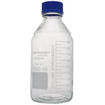 Cole-Parmer Glass Media Bottles, Class A, Round, 1000 mL (33.8 oz); 10/Pk
