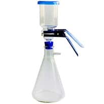 Cole-Parmer Glass Filtration Assembly with 1000 mL Flask, 47 mm Diameter, 300 mL; Stopper with 9/16" Diameter Hole