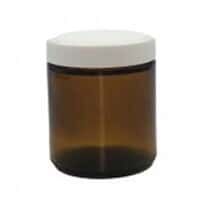 Cole-Parmer 5420458V21 Straight-Sided Jar, Amber Glass, 125mL (4 oz); 24/CS