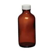 Cole-Parmer Narrow-Mouth Bottle, Amber Glass, 1000mL; 12/CS