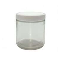 Cole-Parmer Straight-Sided Round Jar, Clear Glass, 500mL (17 oz); 12/CS