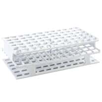 Cole-Parmer Durable Tube Rack, Full Size, POM, 13mm, 72-Place, White; 8/CS