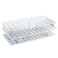 Cole-Parmer Durable Tube Rack, Full Size, POM, 16mm, 72-Place, White; 8/CS