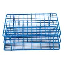 Cole-Parmer Coated Wire Tube Rack, 10-13mm, 9x12, Blue