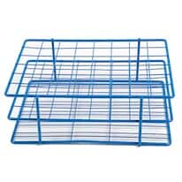 Cole-Parmer Coated Wire Tube Rack, 25-30mm/50mL, 6x8, Blue