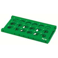 Cole-Parmer Pop-Up Tube Rack, 50 mL, Green; 2/PK