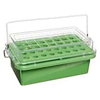 Cole-Parmer Mini-Cooler, 0°C, 0.5-2mL, 32-Place, Green