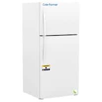 Cole-Parmer General Purpose Freestanding Dual Temperature Refrigerator/Freezer, Solid Door, 20 cubic ft, 120V