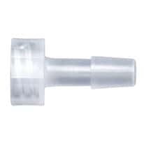 Cole-Parmer Luer to Hose Barb Fitting, Straight Adapter, Animal-Derivative-Free Polypropylene, Cleanroom Packed, Large Bore Male Luer x 5/16" ID; 10/Pk