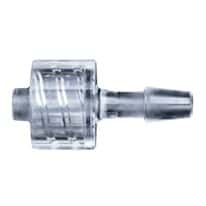 Cole-Parmer Luer to Hose Barb Fitting, Straight Adapter, CrystalVu™, Cleanroom Packed, Male Luer x 3/16" ID; 10/Pk