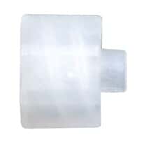 Cole-Parmer Luer to Plug Fitting, Straight Adapter, CrystalVu™, Cleanroom Packed, Male Luer; 10/Pk