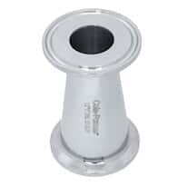 Cole-Parmer Fitting, 316L Stainless Steel, Straight, Concentric Sanitary Clamp Reducer, 1-1/2" x 1"; 1/Each