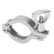 Cole-Parmer Fitting, 304 Stainless Steel, Sanitary Clamp, 4"; 1/Each
