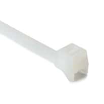 Cole-Parmer Clamp Tie, Plastic, White, 8", 100/Pk