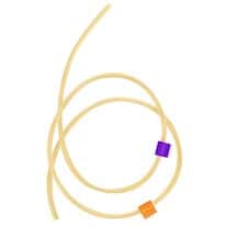 Cole-Parmer Solvent-Resistant PVC 2-Stop Pump Tubing, 2.54 mm, Purple/Orange; 12/Pk