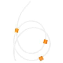 Cole-Parmer Peroxide-Cured Silicone 3-Stop Pump Tubing, 0.89 mm, Orange/Orange; 12/Pk