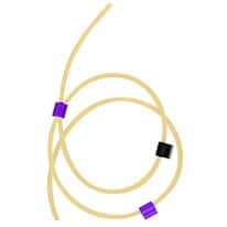 Cole-Parmer Pharmaprene® 3-Stop Pump Tubing, 2.29 mm, Purple/Black; 12/Pk
