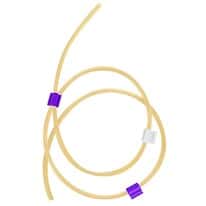 Cole-Parmer Solvent-Resistant PVC 3-Stop Pump Tubing, 2.79 mm, Purple/White; 12/Pk