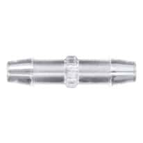 Cole-Parmer Hose Barb Fitting, Straight Union, Natural Polycarbonate, 1/8" ID; 10/Pk